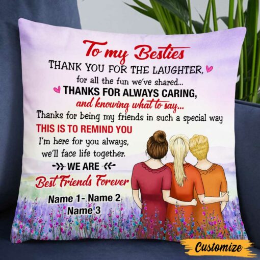 Personalized Thank You My Friends Pillow