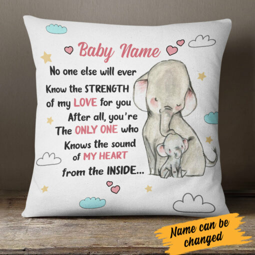 Personalized The Sound Of Elephant Mother Pillow