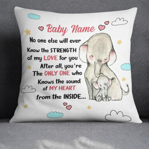 Personalized The Sound Of Elephant Mother Pillow