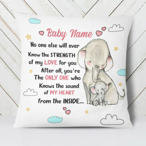 Personalized The Sound Of Elephant Mother Pillow