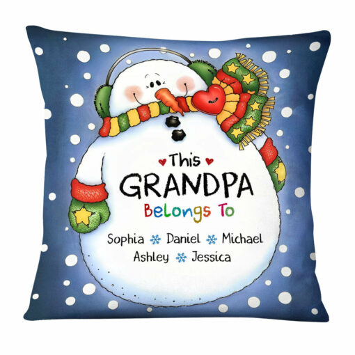 Personalized This Grandpa Belongs To Pillow