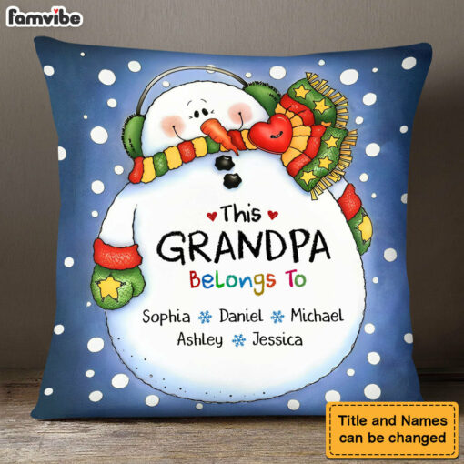 Personalized This Grandpa Belongs To Pillow