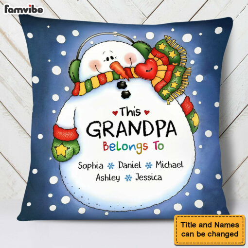 Personalized This Grandpa Belongs To Pillow