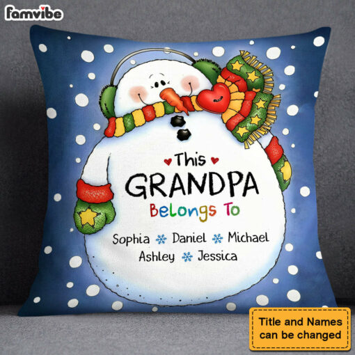 Personalized This Grandpa Belongs To Pillow