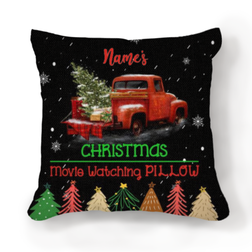 Personalized This Is My Christmas Movie Watching Pillow – Best Personalized Gifts For Everyone