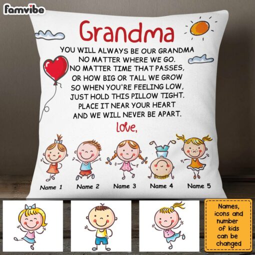 Personalized To Grandma Pillow