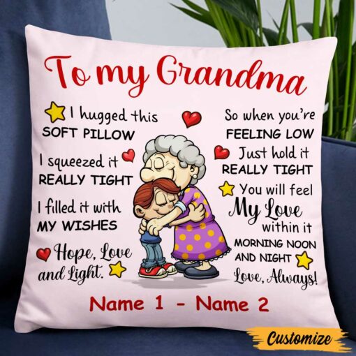 Personalized To Grandson Pillow