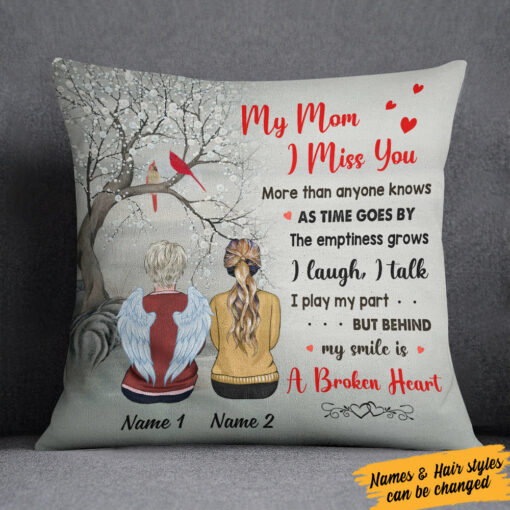 Personalized To Mom Memorial Pillow