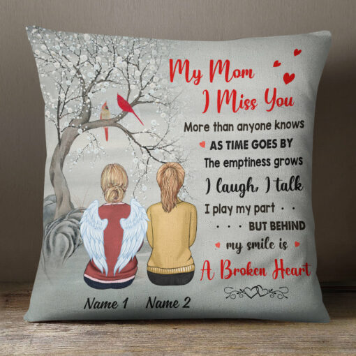 Personalized To Mom Memorial Pillow