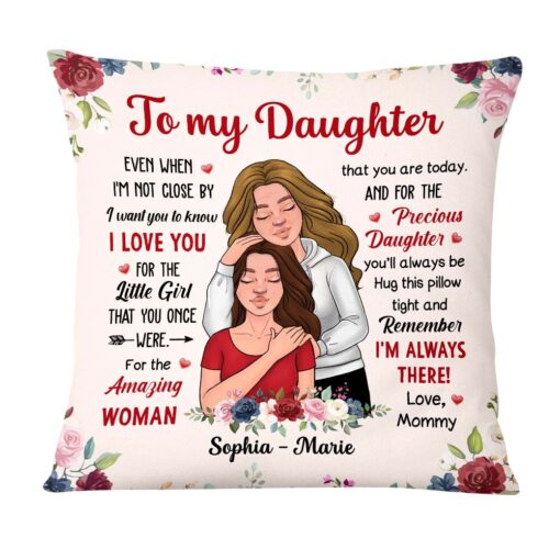 Personalized To My Daughter I’m Always There Pillow