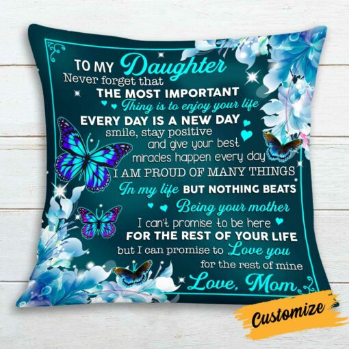 Personalized To My Daughter Pillow