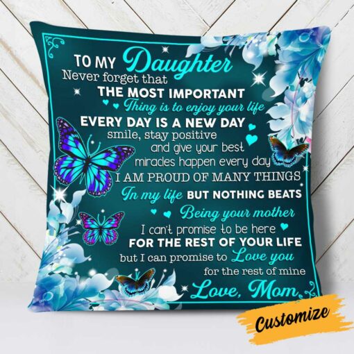 Personalized To My Daughter Pillow