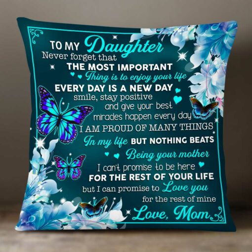 Personalized To My Daughter Pillow