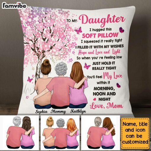 Personalized To My Daughter Tree Pillow