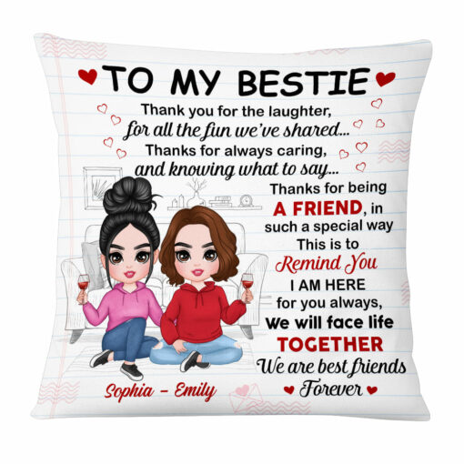 Personalized To My Friend Pillow