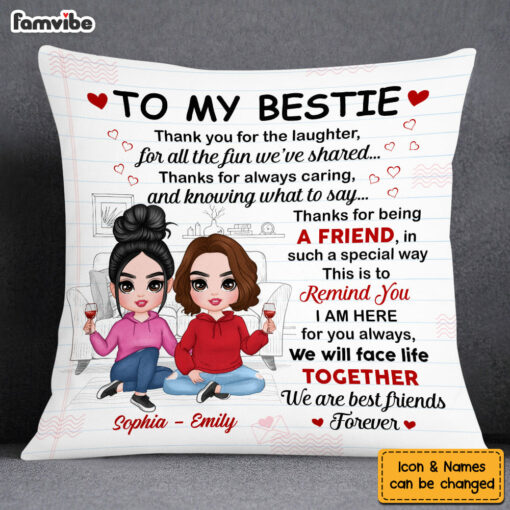 Personalized To My Friend Pillow