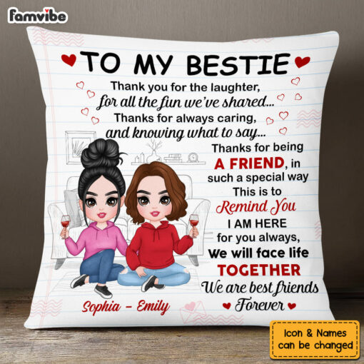 Personalized To My Friend Pillow