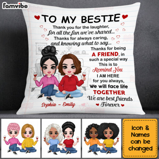 Personalized To My Friend Pillow