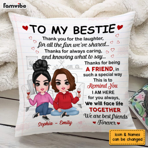 Personalized To My Friend Pillow