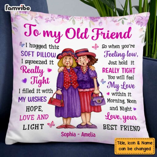 Personalized To My Friends Hug This Pillow