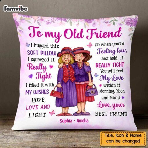 Personalized To My Friends Hug This Pillow