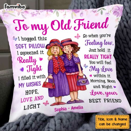 Personalized To My Friends Hug This Pillow