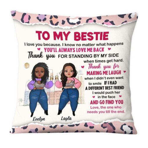 Personalized To My Friends I Love You Pillow