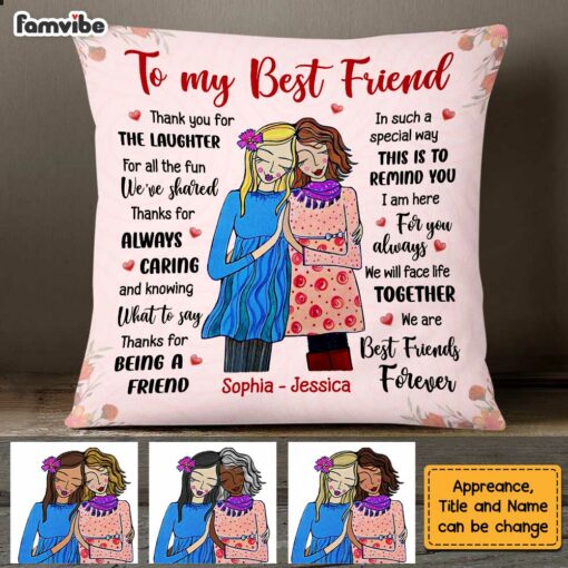 Personalized To My Friends Thank You For Pillow