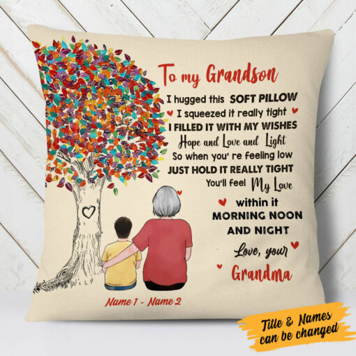 Personalized To My Grandchild Pillow