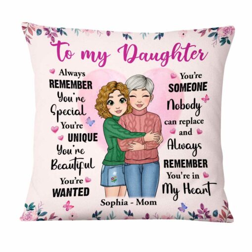 Personalized To My Granddaughter Always Remember You’re Unique�And Beautiful Pillow