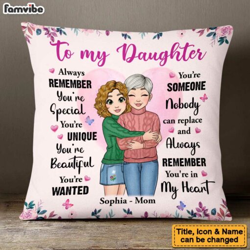 Personalized To My Granddaughter Always Remember You’re Unique�And Beautiful Pillow