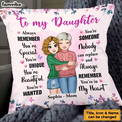 Personalized To My Granddaughter Always Remember You’re Unique�And Beautiful Pillow