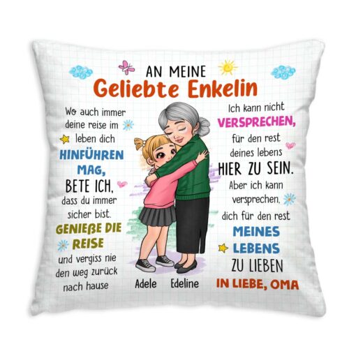 Personalized To My Granddaughter German Pillow