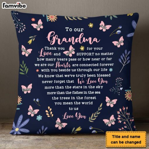 Personalized To My Grandma Never Forget That I Love You Pillow