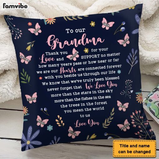 Personalized To My Grandma Never Forget That I Love You Pillow