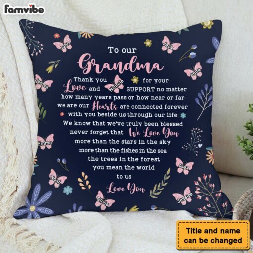 Personalized To My Grandma Never Forget That I Love You Pillow