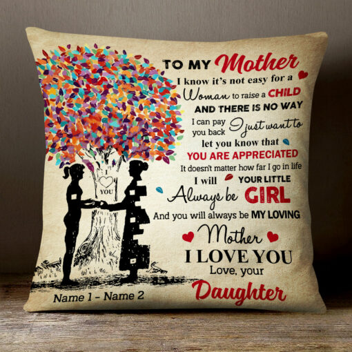 Personalized To My Loving Mom Grandma Pillow