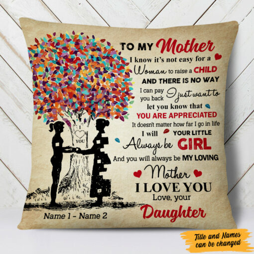 Personalized To My Loving Mom Grandma Pillow