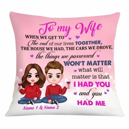 Personalized To My Wife Pillow