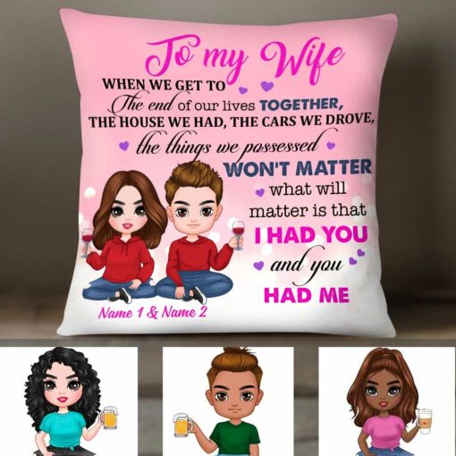 Personalized To My Wife Pillow