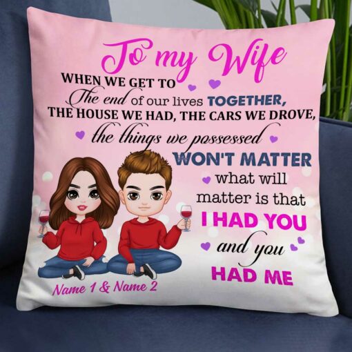 Personalized To My Wife Pillow