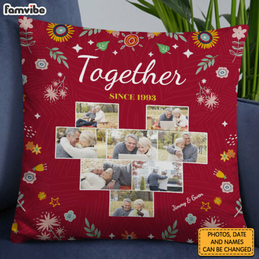 Personalized Together Couple Love Pillow