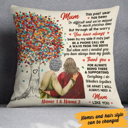 Personalized Together Or Apart Mom Grandma Pillow