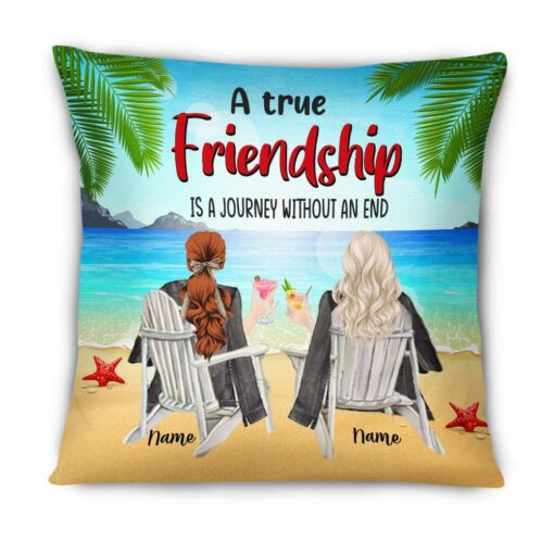 Personalized True Friends Pillow