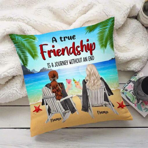 Personalized True Friends Pillow