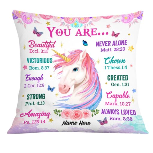 Personalized Unicorn God You Are Pillow