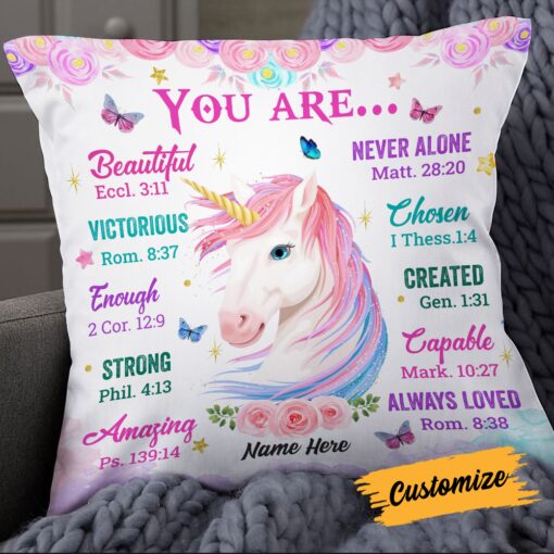 Personalized Unicorn God You Are Pillow