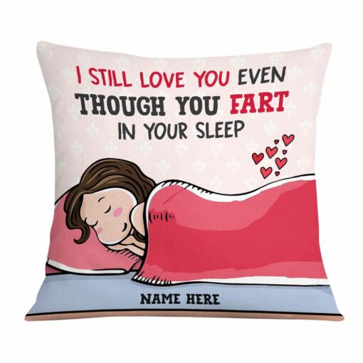 Personalized Valentine Couple Fart Pillow