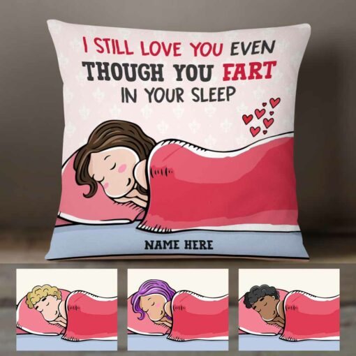 Personalized Valentine Couple Fart Pillow