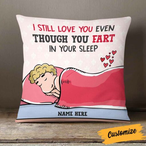 Personalized Valentine Couple Fart Pillow